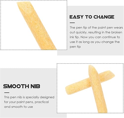 Miniatura 8 de 50 puntas de lápiz de pintura reemplazables para rotuladores, puntas de repuesto para pintura al óleo suave compatible con marcadores de pintura y
