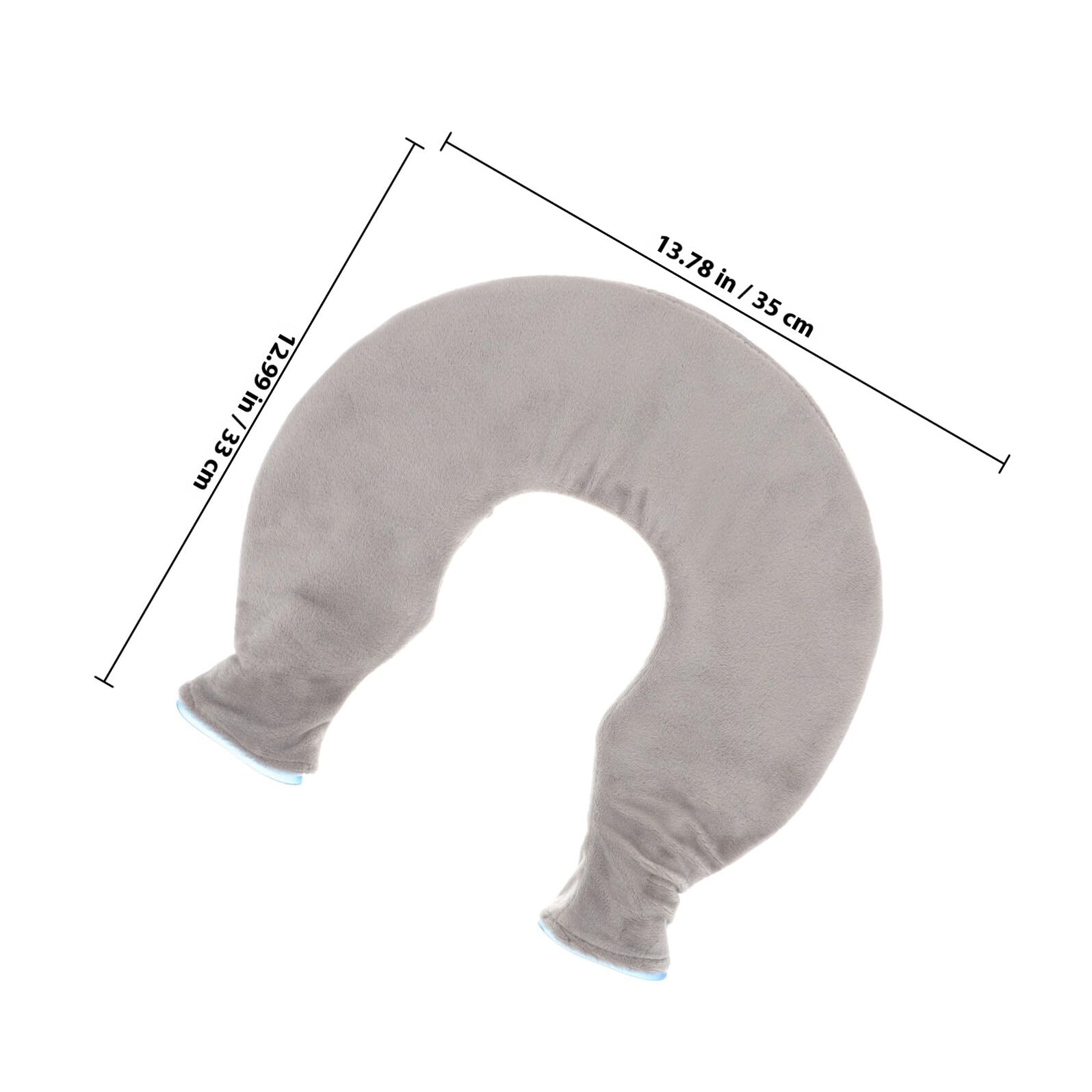 Borsa Ghiaccio a U Impacco Freddo Riutilizzabile per Collo e Spalle in Pvc Trasparente in Gomma e Poliestere Sollievo dal Fastidio per Uso Domestico e Terapia