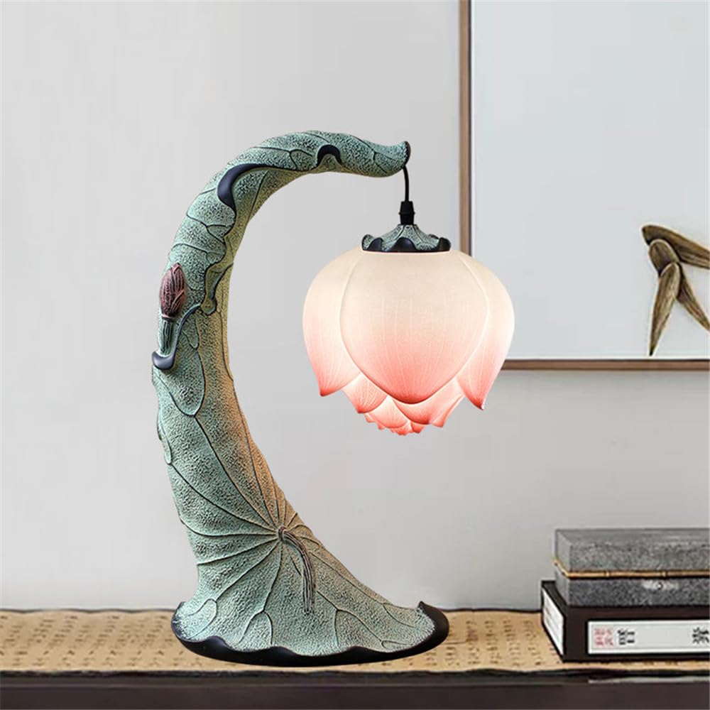 Lampada da tavolo Lotus – Lampada da tavolo moderna a LED per soggiorno, camera da letto, studio, villa e decorazione per hotel