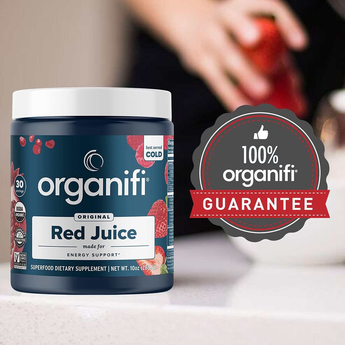 Organifi: Red Juice- Organic Superfood Powder - Energy Support - 30-Day Supply - Helps Support Energy : Health & Household