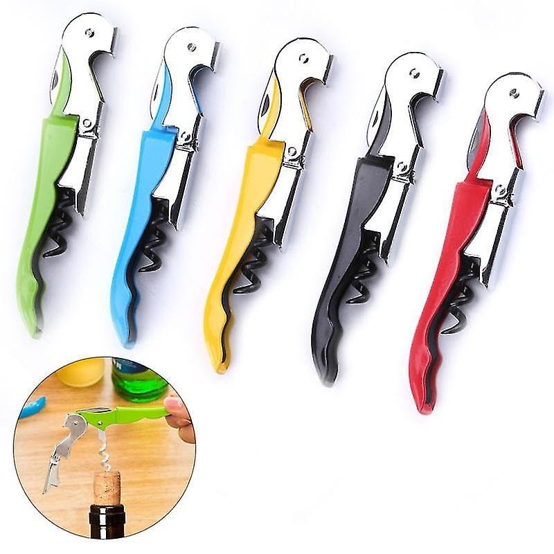 Royals Black Stainless Steel Wine Cork Screw Opener | Black Bottle Opener for Wine and Beer - Image 3 thumbnail