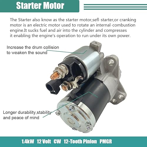 Miniatura 2 de Repuesto de arranque para Buick Enclave 2008-2010, Lacrosse 10-11, Cadillac SRX 2010, Chevrolet Equinox 08-10, Malibu 2008-2010, Traverse 09-10,
