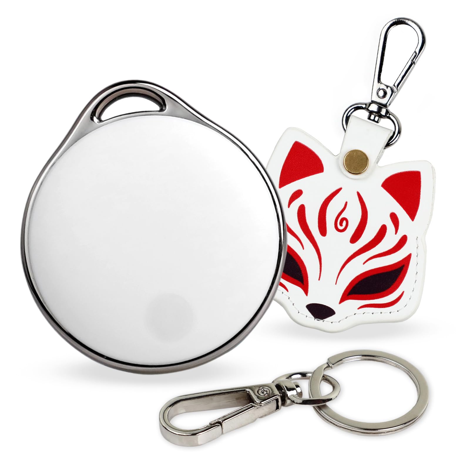 NIJITAG Air Tag-1Pack Smart Tracker Item Finder with Fox case, Bluetooth Item Locator with Replaceable Battery, Works with Apple Find My App, iOS Devices Only (No Subscription Needed) by LINKSTYLE