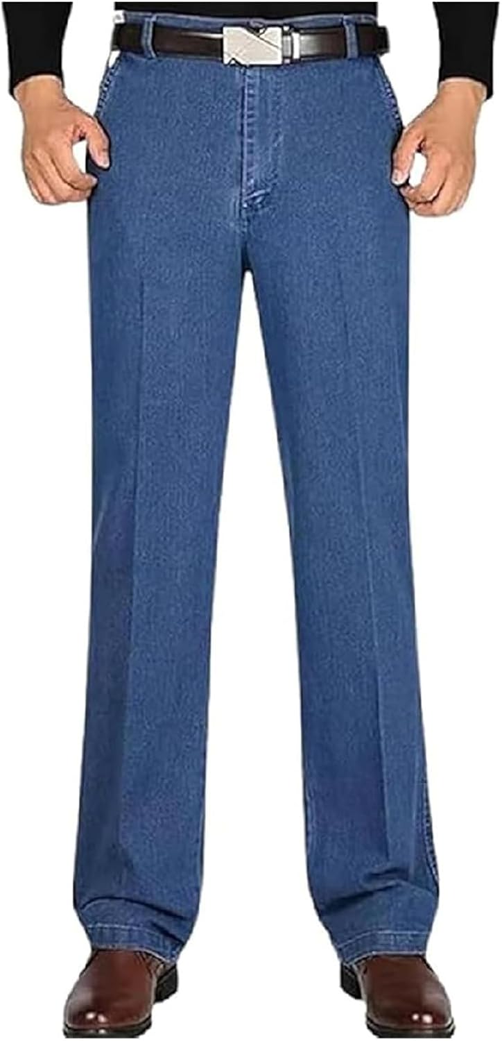 Jeans For Older Men, Big And Tall Jeans For Mens Over 60 Business Casual Denim Stretch Pants
