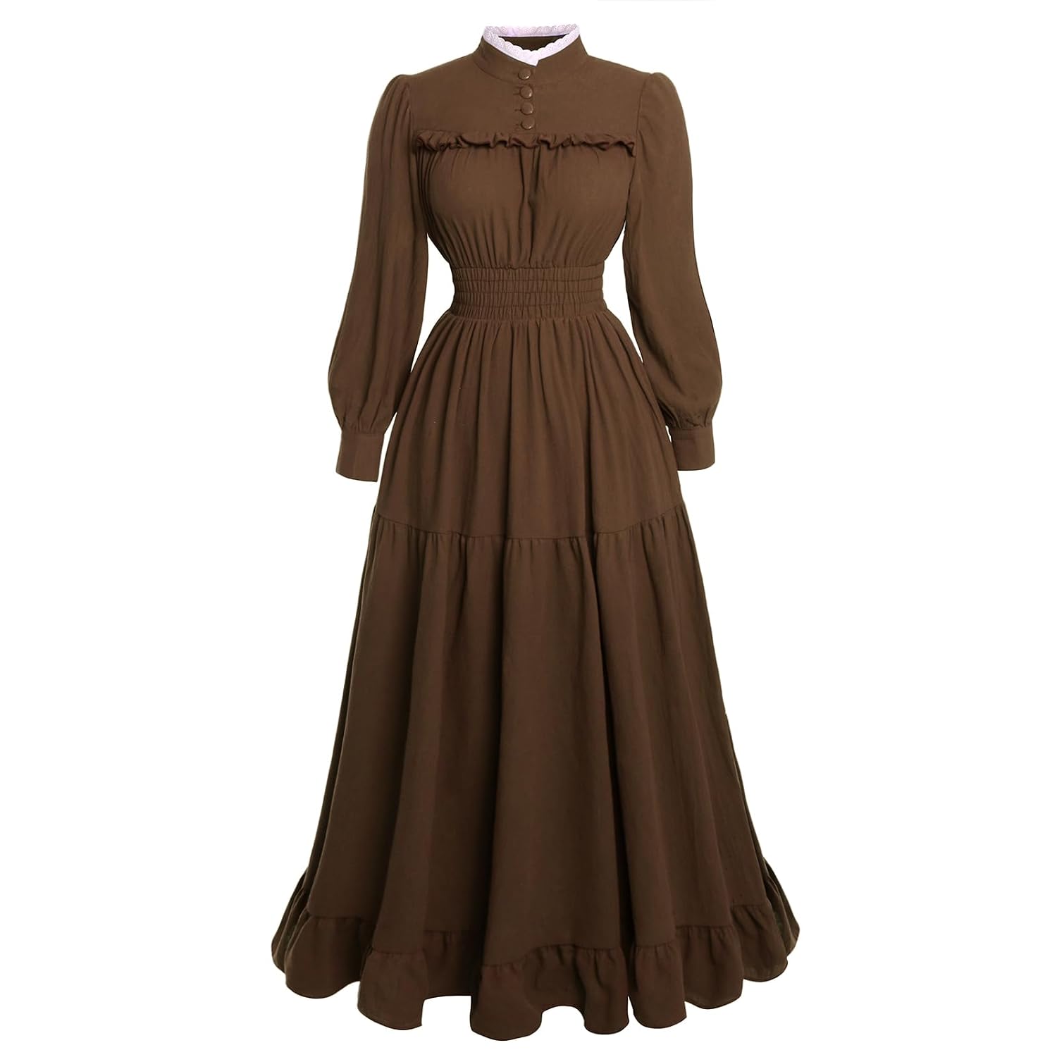 Vibsion Victorian Dress for Women 1800s Long Sleeve Edwardian Dresses Medieval Renaissance Costume - Review, Price and Buying Guide