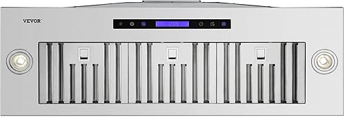 Miniatura 12 de VEVOR Campana extractora de inserción, 900CFM de 4 velocidades, 36 pulgadas, ventilación de cocina integrada de acero inoxidable con control táctil