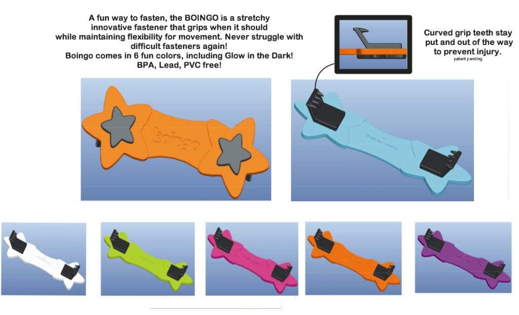 Boingo Baby Cloth Diaper Fastener - White - 2 Pack : Baby