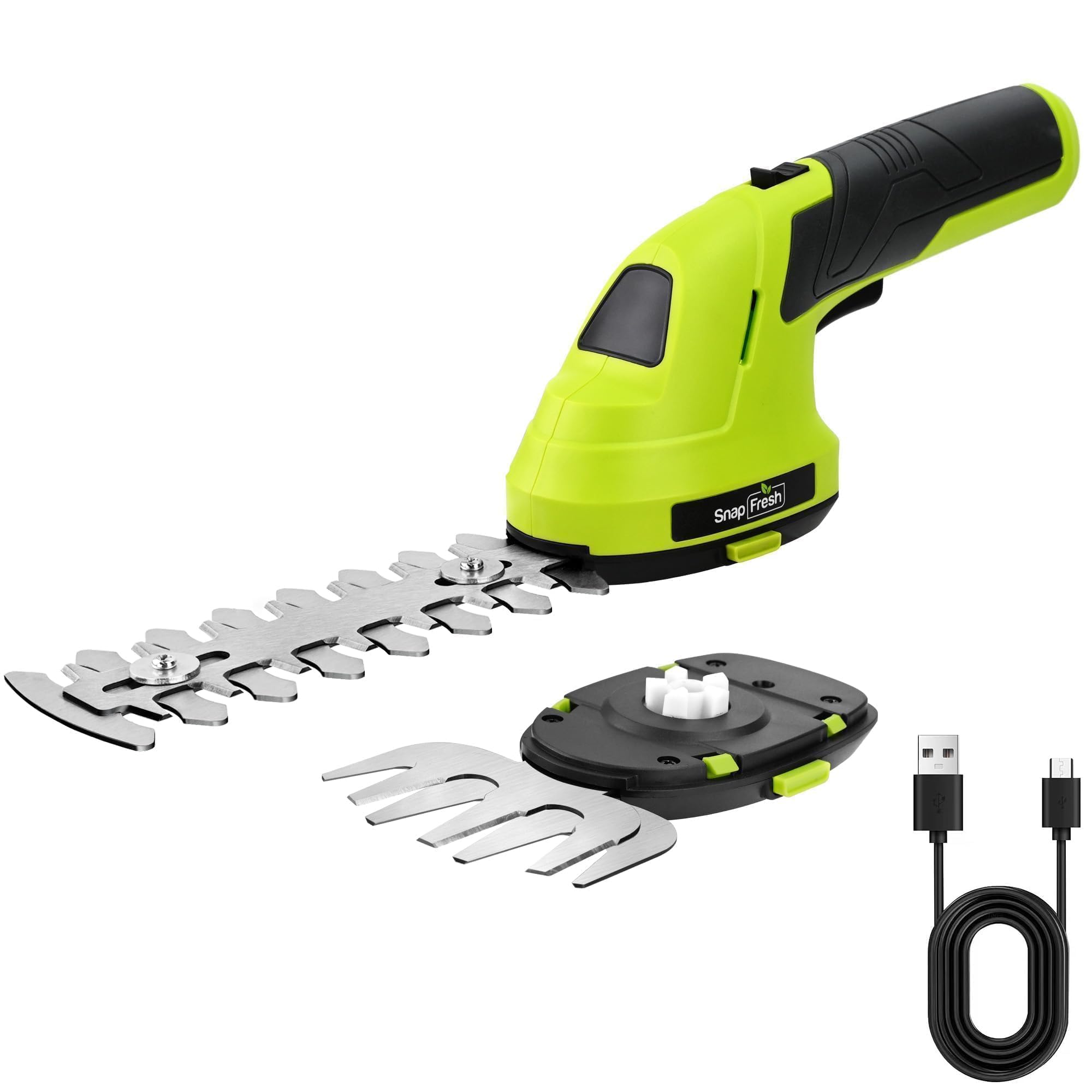 SnapFresh Cordless Grass Shears & Hedge Trimmer 2-in-1
