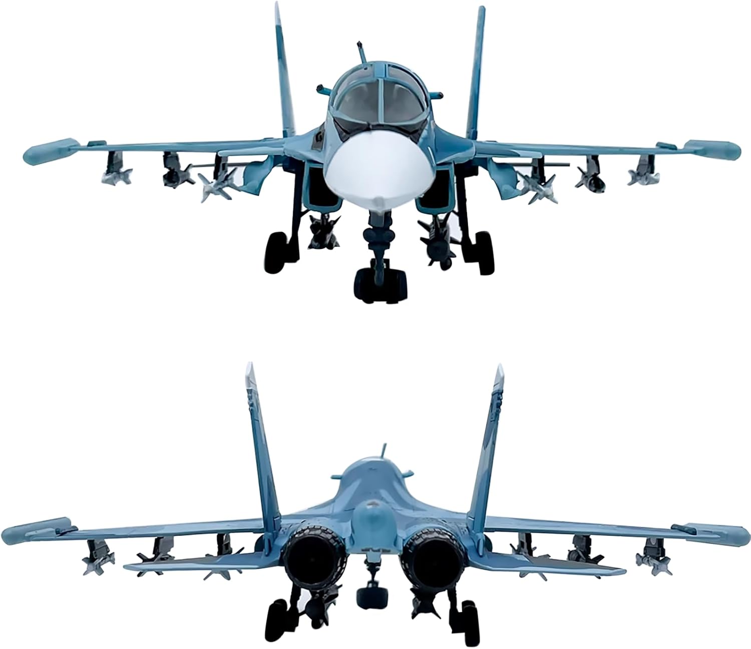 DAGIJIRD Simulation 1:100 Russia Su34 Su-34 Fighter Attack Plane Model Metal Aircraft Model for Collection Gift