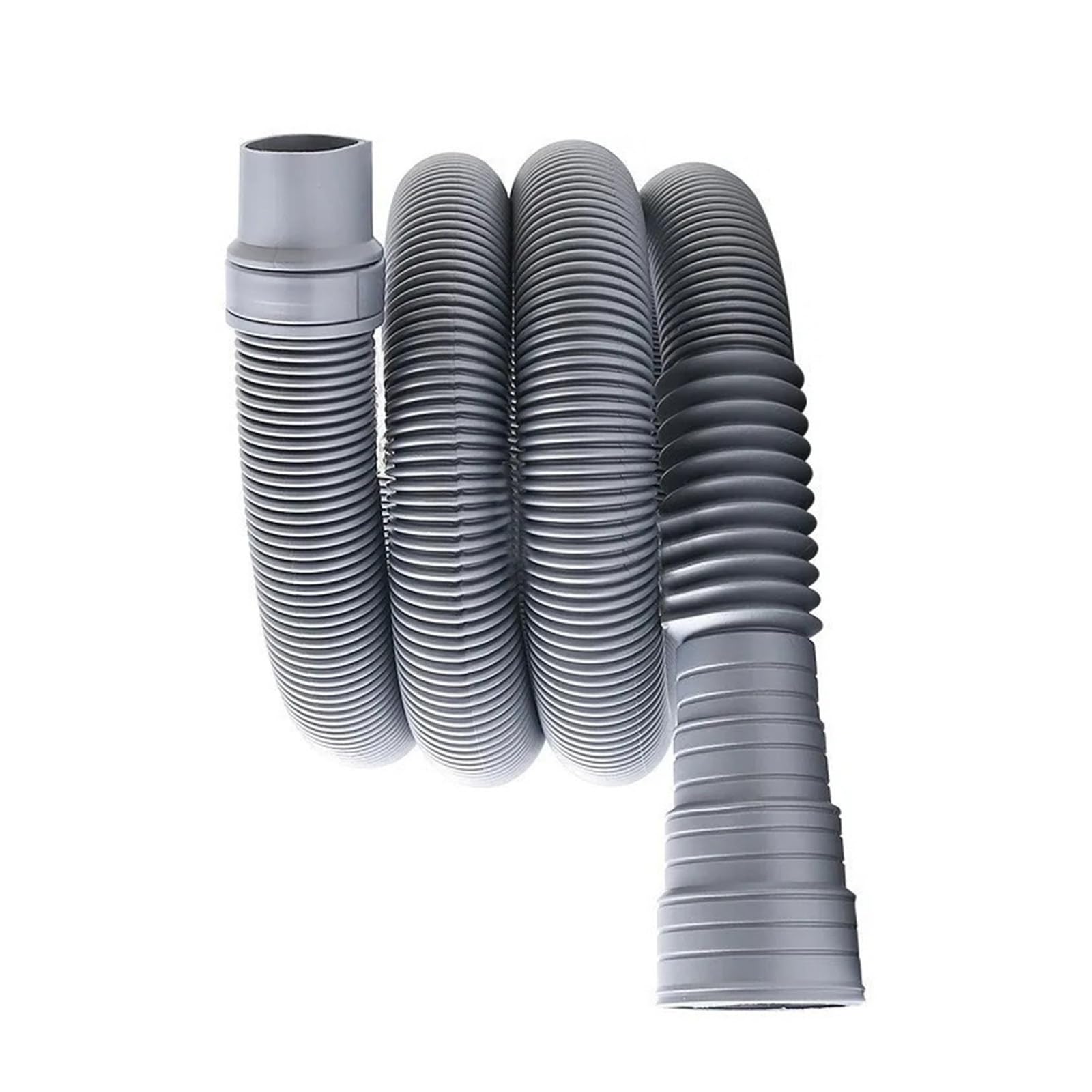Universal Washing Machine Drain Hose, Extension Discharge Pipe for Automatic/Semi-Automatic Washers, Leak-Proof Corrugated(2m-1pc)