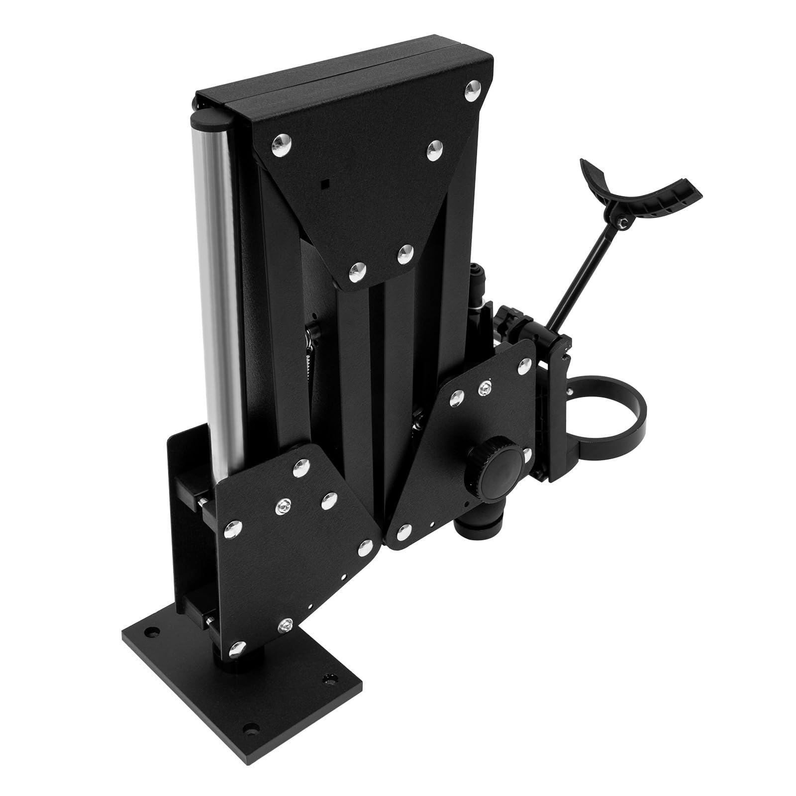 Jewelry Microscope Stand, Multi-Directional Micro Jewelry Inlaid Stand with Lens Bracket, Portable 360° Rotation Foldable Jewelers Microscope Spring Bracket for Jewelry Inlay