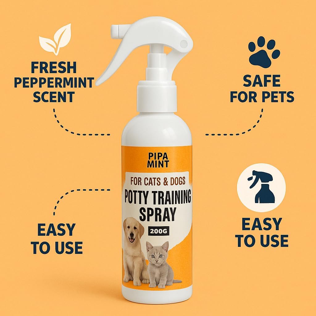 Potty Training Spray for Puppy – 200ml Dog Potty Spray | Pee Spray for Dogs & Cats | Potty Spray for Dog Training | Pet Potty Training Spray | Dog Poop Spray for Training | Cat Litter Spray (White) 2
