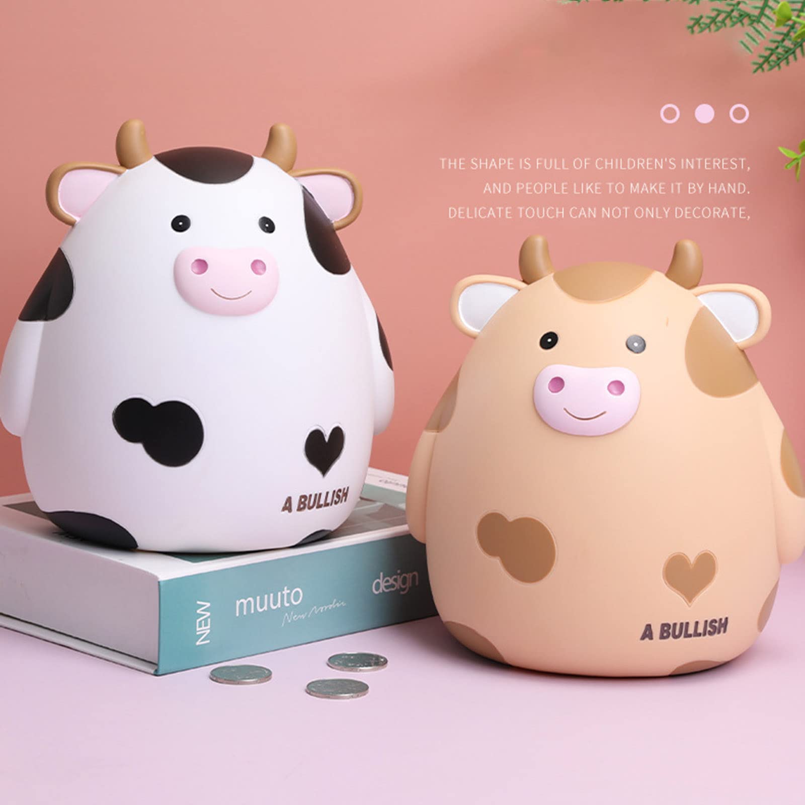 for Piggy Coin Storage Jar Cartoon Animal Money Box