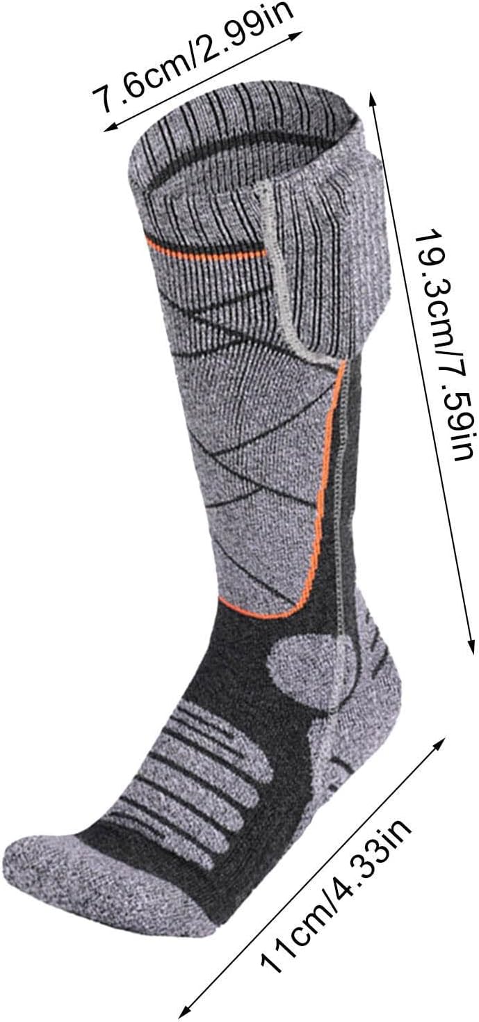 Electric Socks - Electric Thermal Warming Socks 4000mAh - 3-Level Temperature Control Foot Warmer Winter Gear for Outdoor Activities Fishing Camping Hunting Walking Hiking Cycling Skiing Work