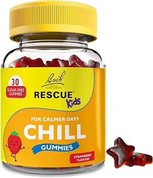 RESCUE Kids Chill Gummies | Strawberry Flavour | Gentle Support for Growing Emotions | Bach  Original Flower Essences | 30 Vegan Gummies