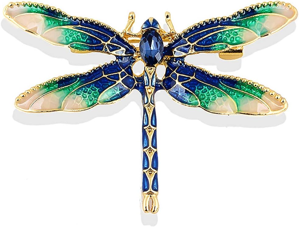 Dragonfly Brooch Pin Acrylic Fly Insect Breastpin for Women Clothing Corsage