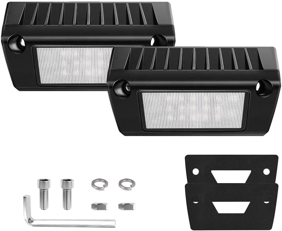 5 Inch RV Exterior LED Light White 1PCS | Super Bright, Porch Utility Flood Lighting, For RV Trailers Campers Motorhome Travel Trailer
