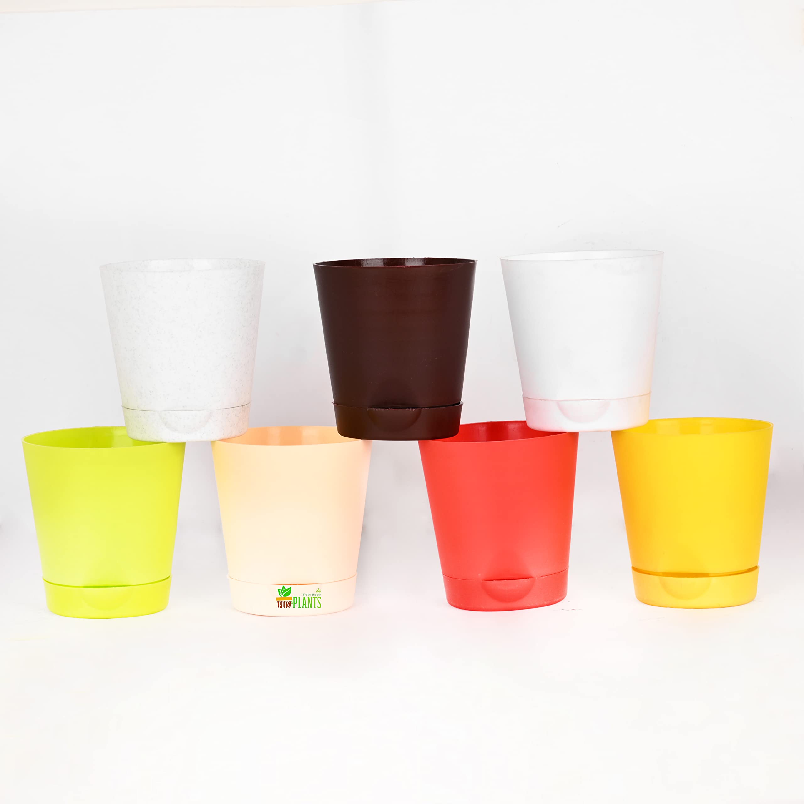 Pots & Plants Self Watering Pots Planter for Plants (Round, Set of 4) (6 Inch) (B09SCXXPR4) Amazon Price History, Amazon Price Tracker