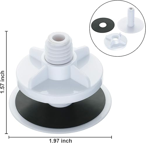 Miniatura 9 de WILLBOND 4 piezas de cubierta de orificio para fregadero de cocina, cubierta de orificio para fregadero de cocina, placa de tapón, tapón de metal