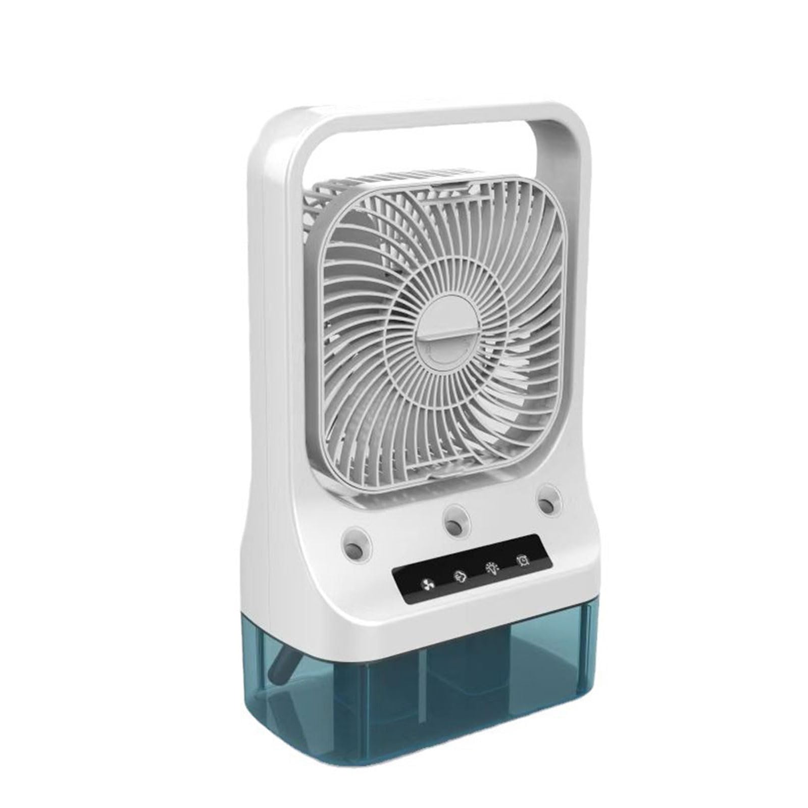 Jazuaiao Portable Air Conditioners Fan Humidifying Fan Desktop with Night Light Household Spray 3 Speed Air Conditioners Camping
