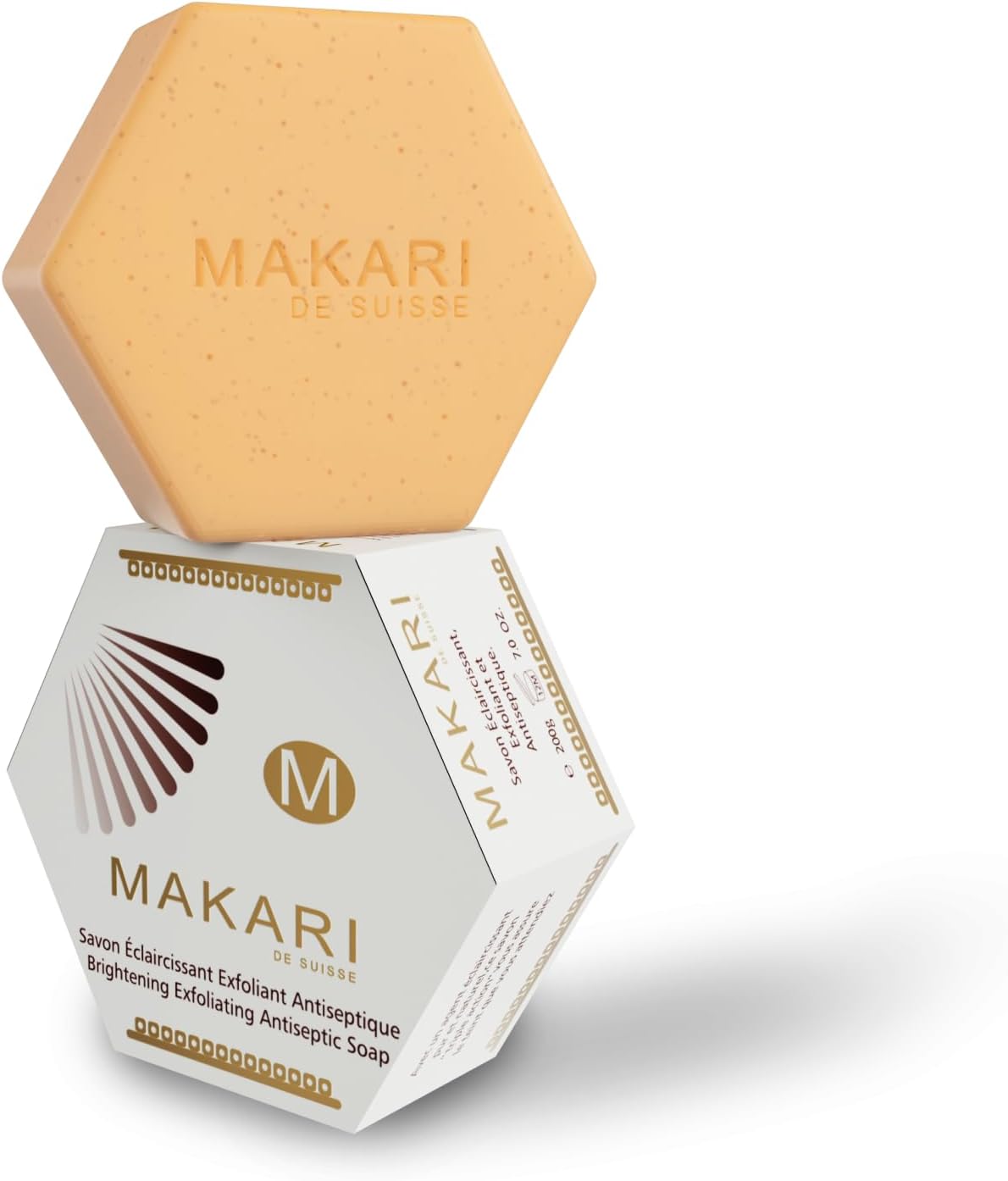 MAKARI Classic Exfoliating Antiseptic Soap (7 oz) | Helps Revitalize Skin | Supports a More Even-Looking Complexion | Detoxifies & Removes Impurities