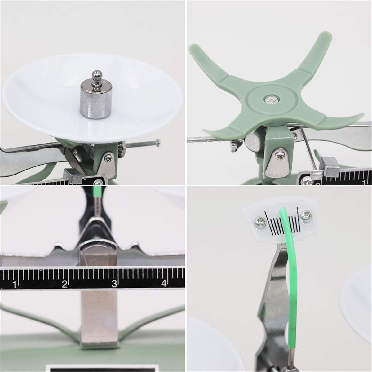 200g Mechanische Waage, Paletten Waage mit 5 g 10 g 20 g 50 g 100g Laborkalibriergewicht