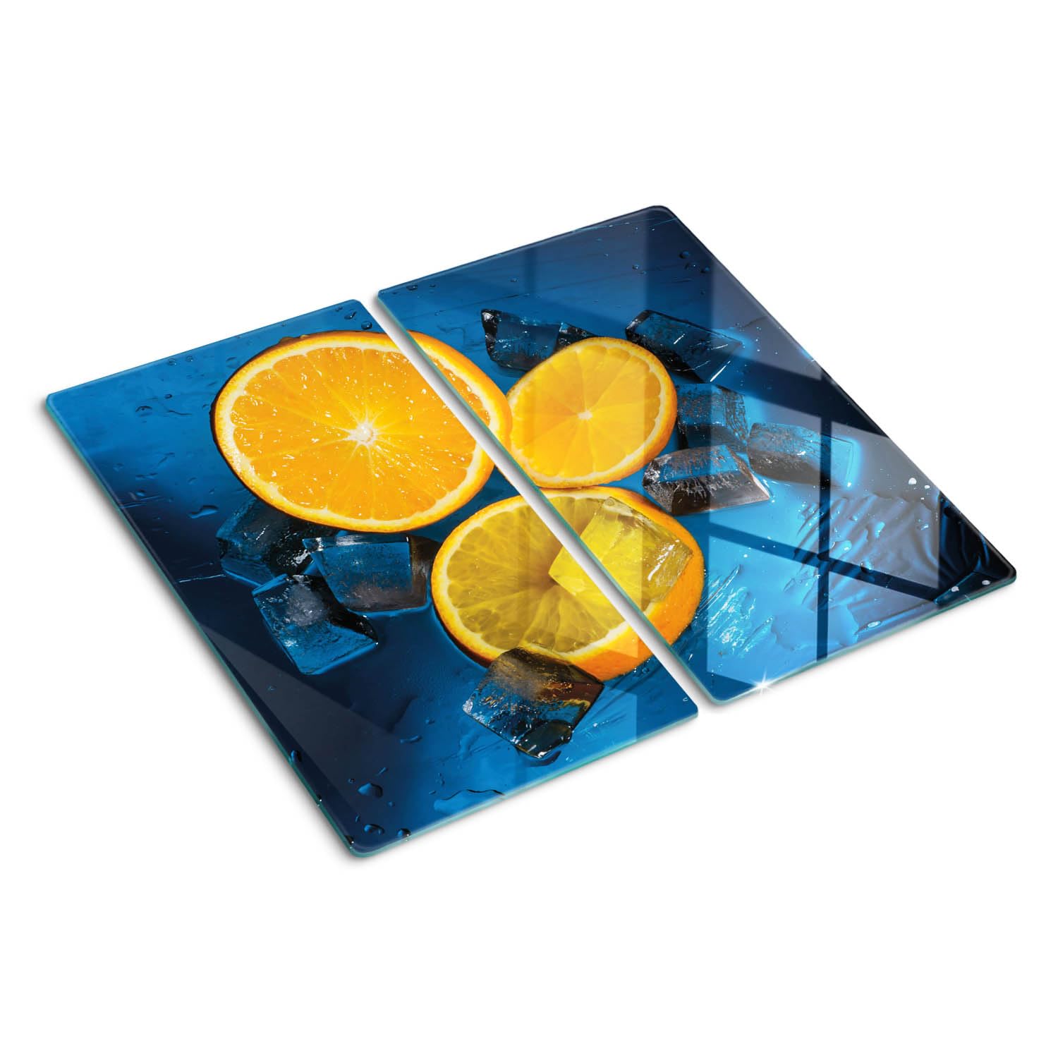 Planche de cuisine en verre 2x30x52 cm Tulipes roses avec bords polis