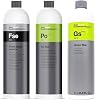 Koch Chemie Bundle - Green Star Universal Cleaner, Finish Spray Exterior Quick Detailer, Pol Star Textile, Leather & Alcantara Cleaner; All-in-One Car Care, Interior & Exterior, Commercial Use 3x1L