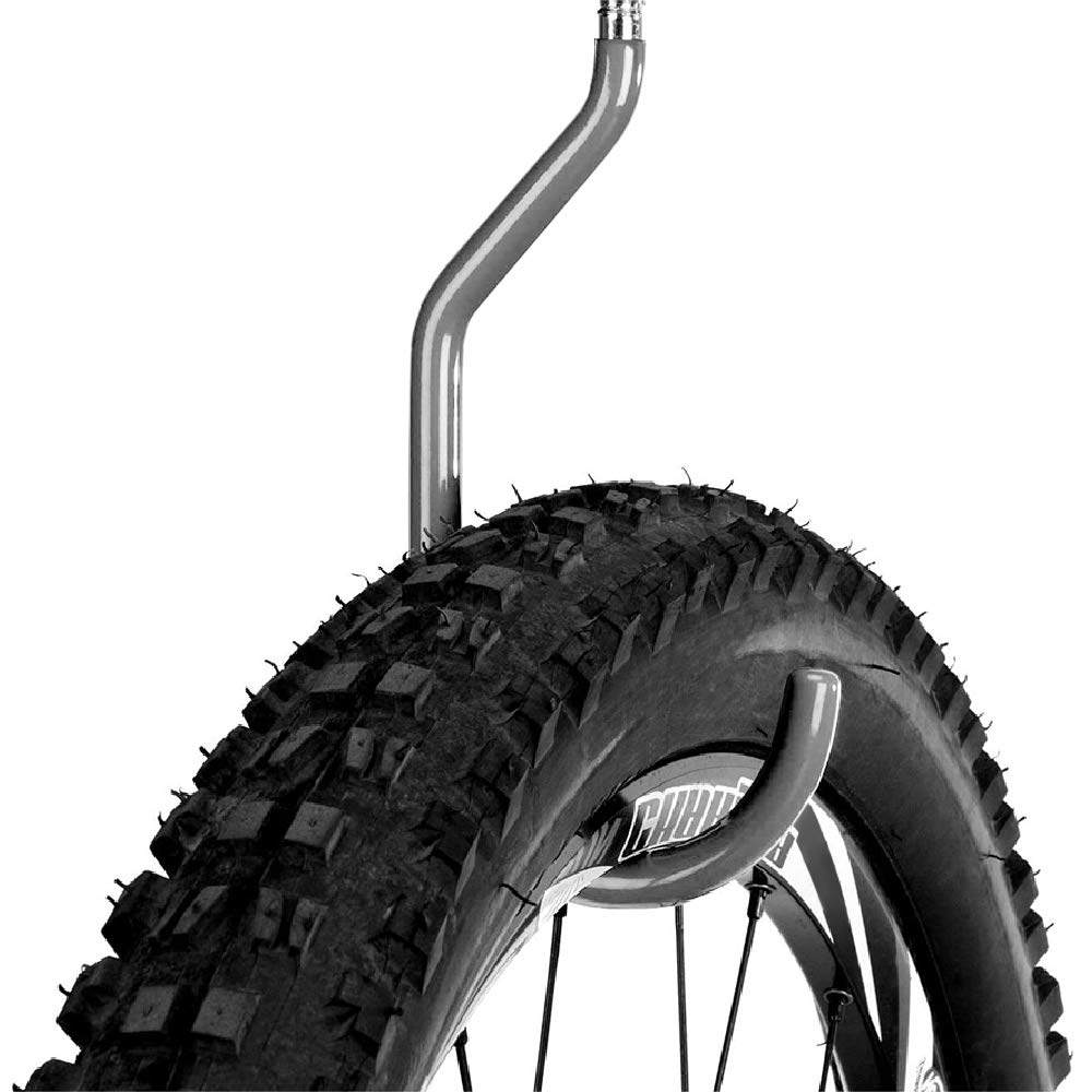 SMARTOLOGY - Juego de 9 ganchos para bicicleta, resistentes y grandes, para garaje y almacenamiento de bicicletas, ganchos para herramientas de utilidad (gris)