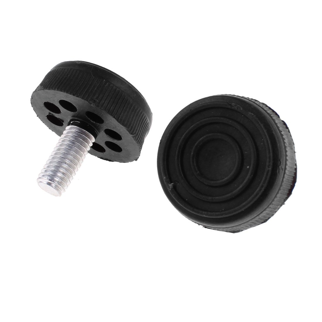Plastic Base Furniture Glide Leveling Foot 8mm Threaded 2pcs Black id 82b a66 d6b eac c53