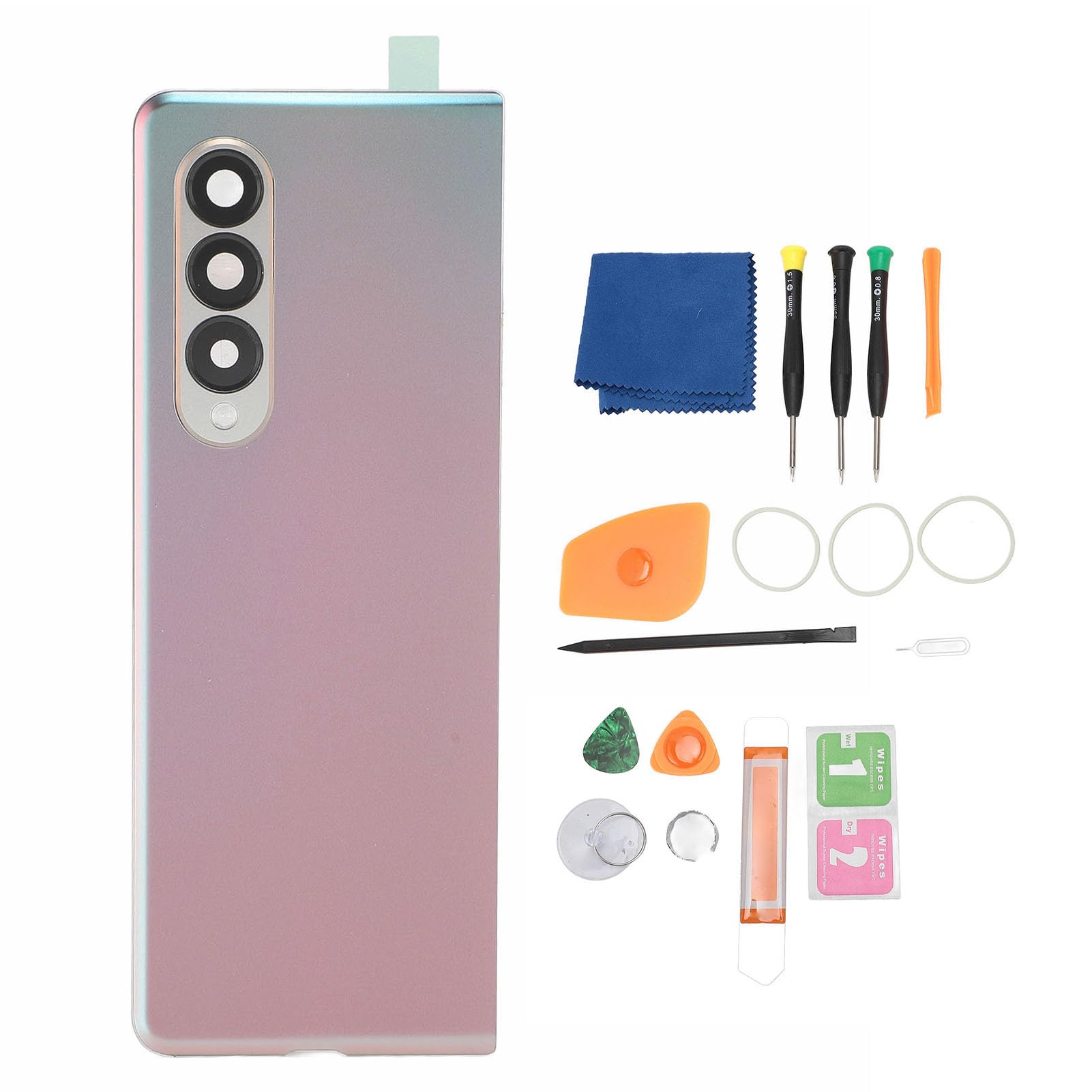 Ricambio Vetro Posteriore per Z Fold 3 | Vetro resistente, nastro preinstallato, compatibile con Z Fold 3, include strumenti di riparazione