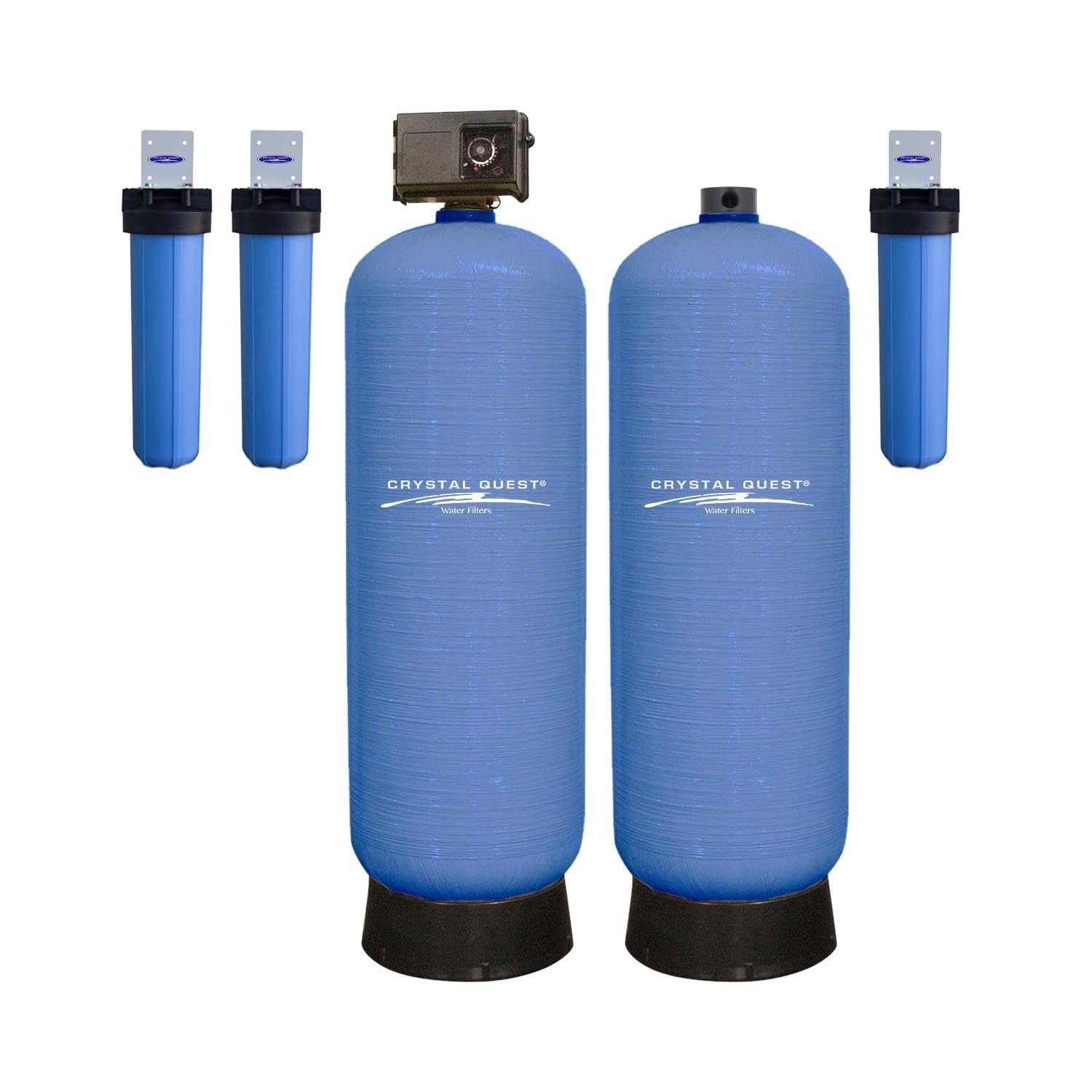 Eagle High Flow Whole House Water Filter 35 GPM 6 Bathrooms Includes Anti-Scale System Crystal Quest