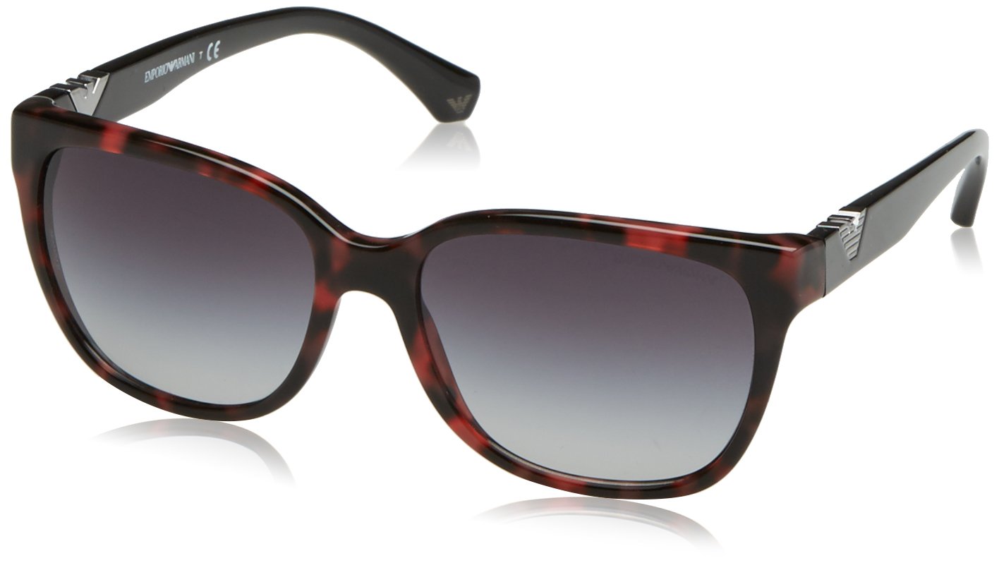 Emporio Armani Ea 4038 Womens Sunglasses Havana Bordeaux 57 