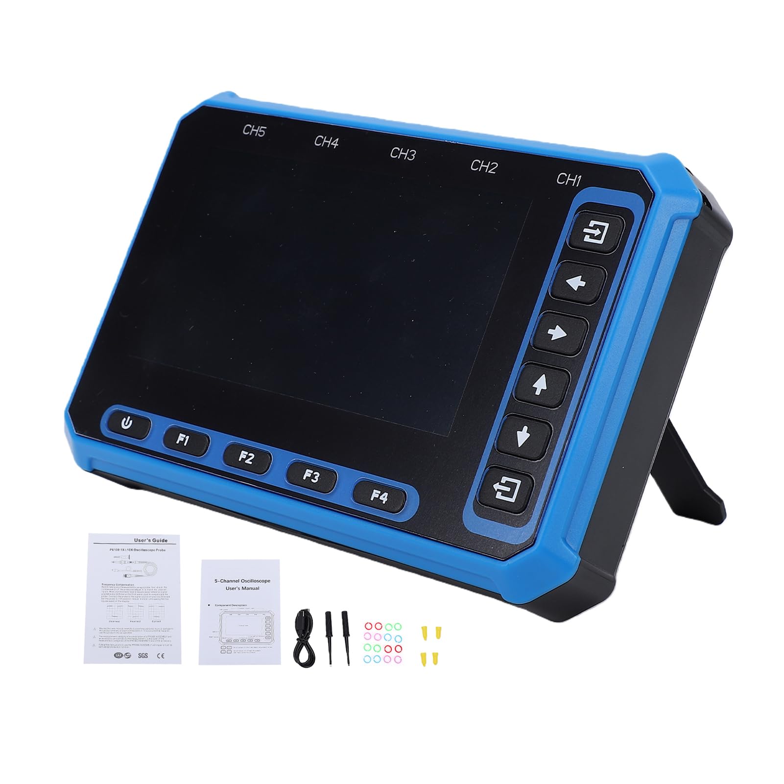 Oscilómetro portátil de mano de 5 canales Alcance digital con pantalla de 2,8 pulgadas Ancho de banda de 1 MHz Frecuencia de muestreo de 3 MHz Grabación de datos a largo plazo (Versión WIFI)