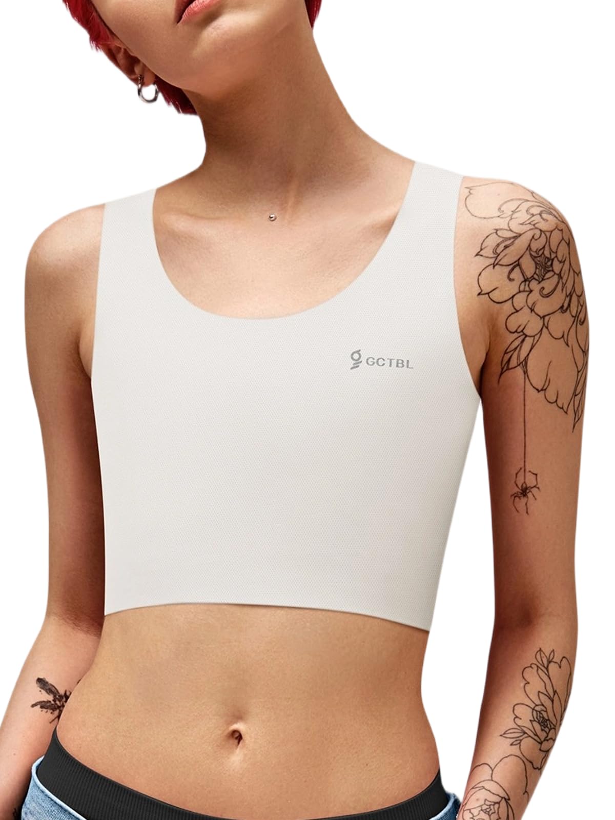 GCTBL Trans Binder Respirant Binder de Poitrine Pour Femmes Transgenre FTM Demi Soutien-gorge de Compression