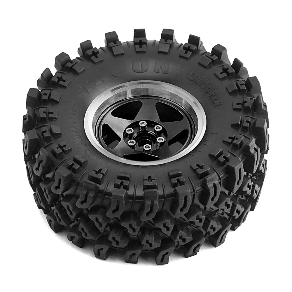 Amazon | Hoomyew 4個 136mm メタル 2.2インチ ビードロック ホイール