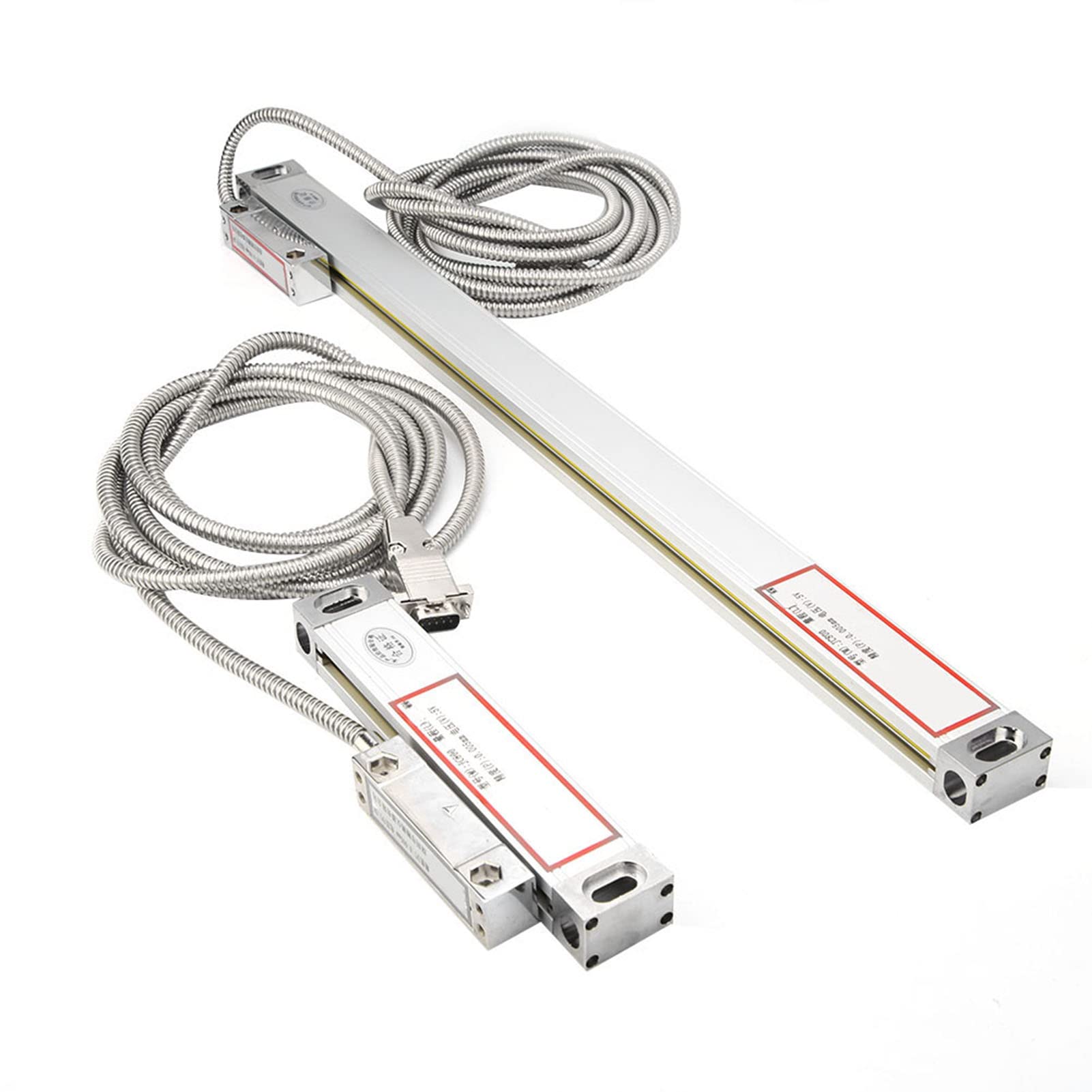Hochpräzise DRO-Linearwaagen, 2 Stück, JCS900 2AE, JCS900 3AE, Digitale Anzeige, Aluminiumlegierung, Korrosionsbeständig, 0 300 mm + 0 500 mm (Hub 300 mm und 600 mm)