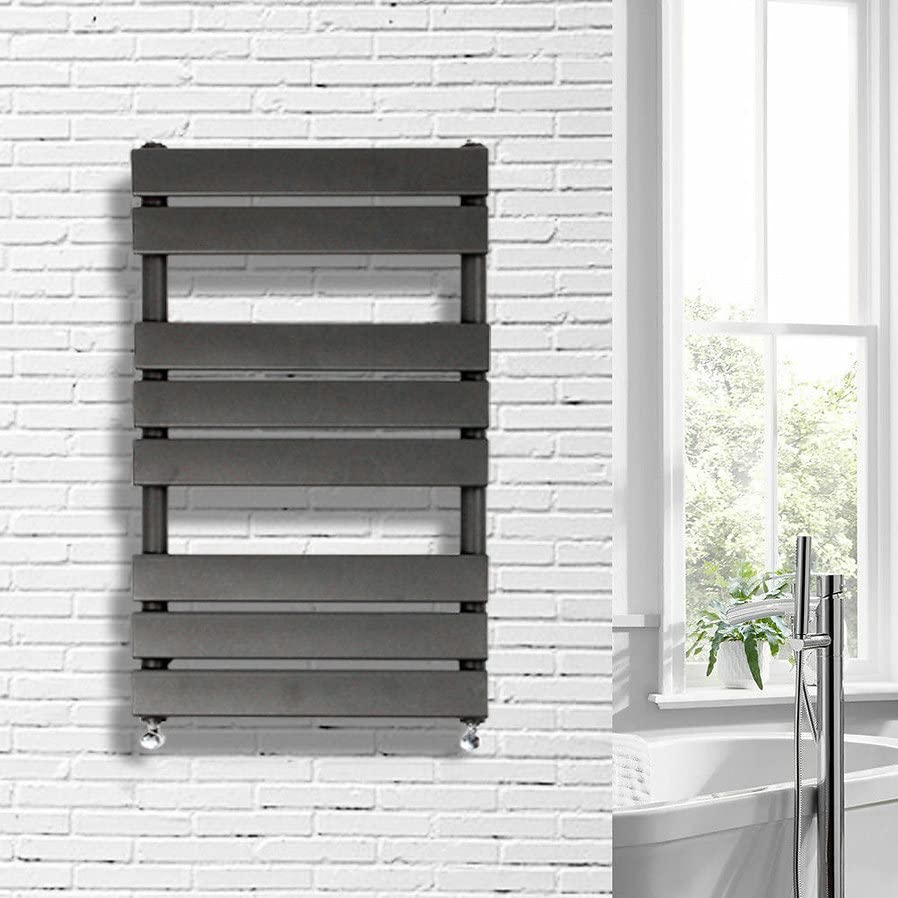 Radiador toallero de 800x600mm gris antracita para reformar baños pequeños y modernos