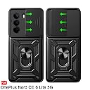 TheGiftKart Tough Armor Bumper Back Cover Case for OnePlus Nord CE 6 Lite 5G | Sliding Camera Cover, KickStand & Ring Holder | 360° Protection Back Cover for OnePlus Nord CE6 Lite 5G (PC & TPU, Black) gallery image