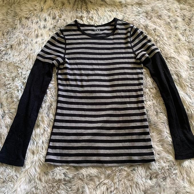 Y2k Grunge Shirts Women Long Sleeve Gothic Vintage Graphic Print Aesthetic Tops Teen Girl Emo Goth Baggy Tees - Image 5