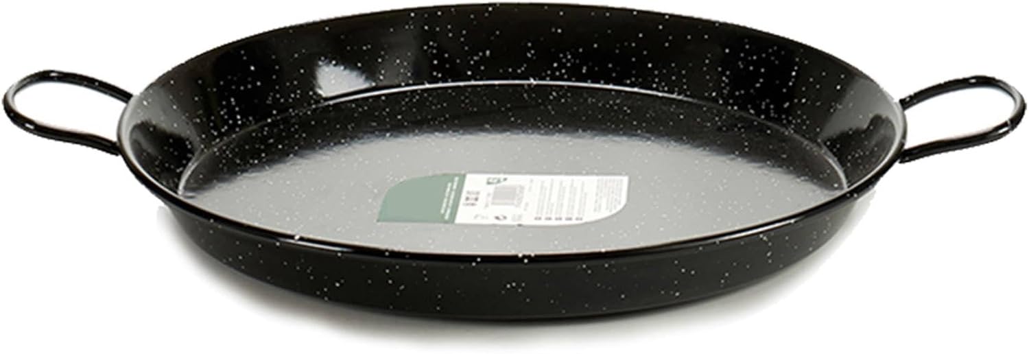 San Ignacio Enameled Paella Pan 38 cm 8 Servings Collection LA DEHESA