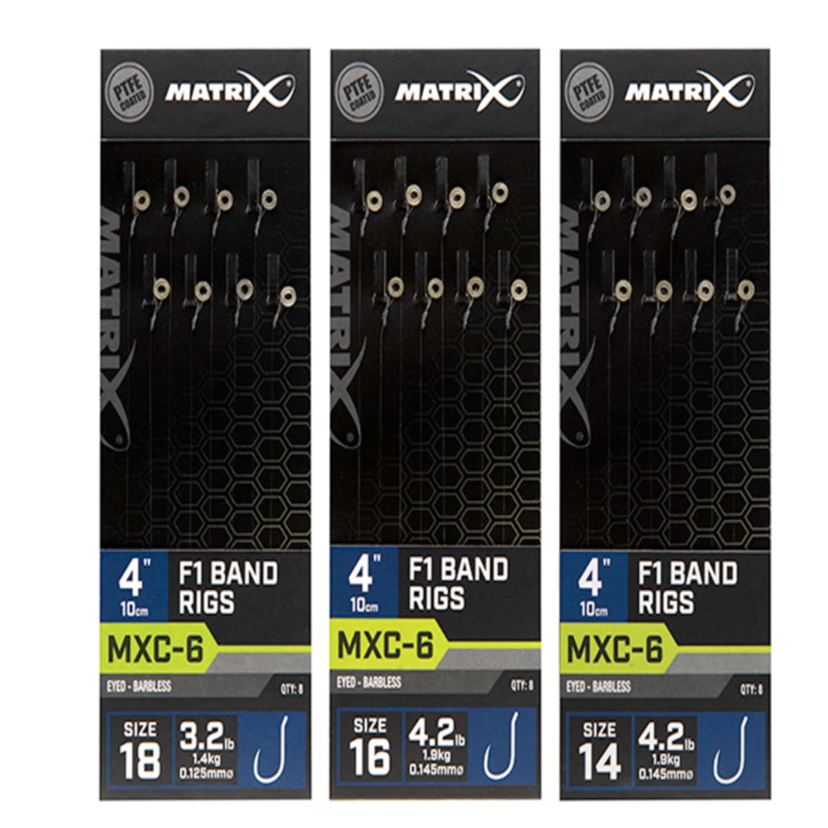 Matrix MXC-6 4" F1 Band Rigs (Size 18)