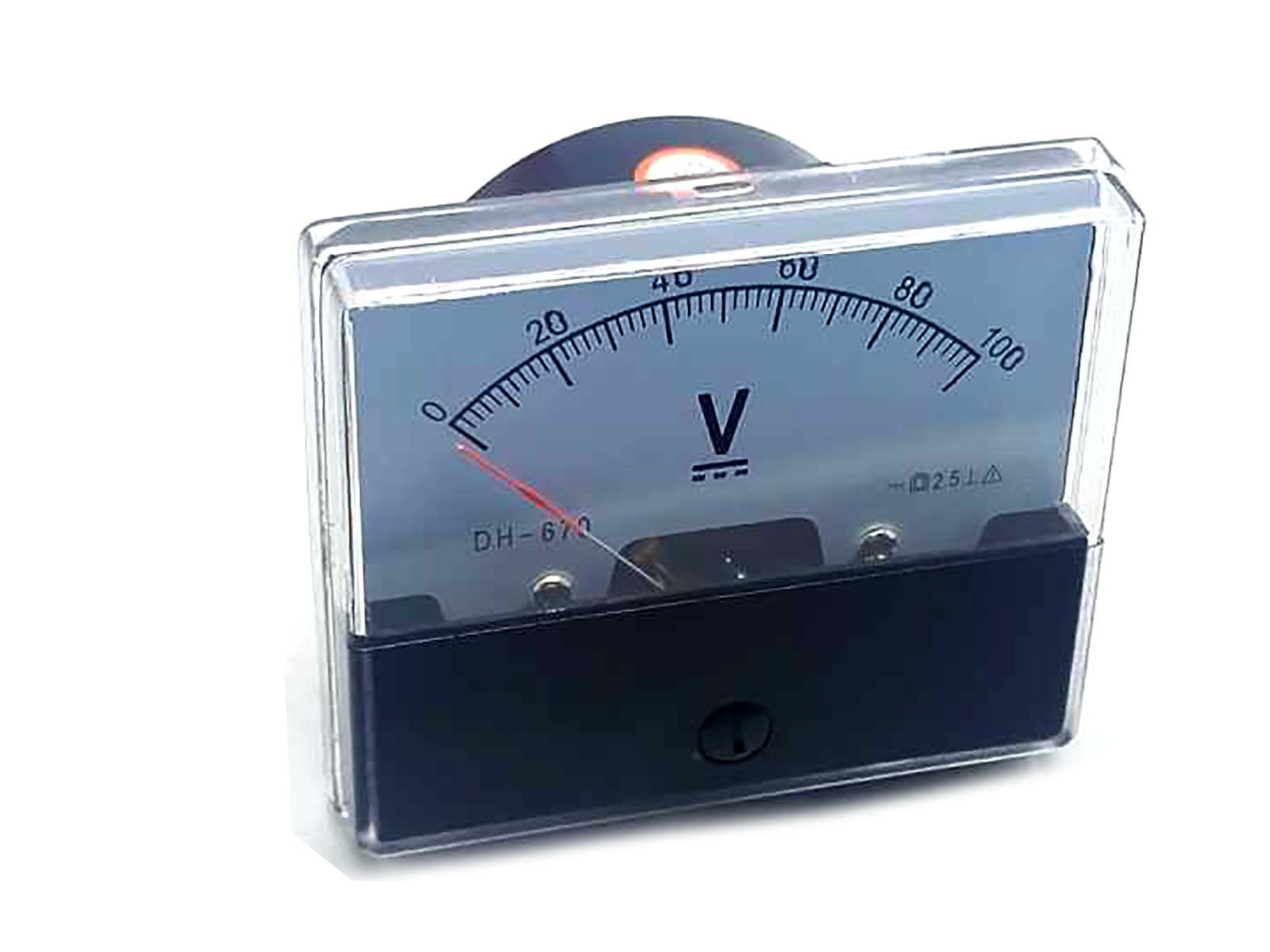 Analog Panel Volt Voltage Meter Voltmeter Gauge DH-670 0-100V DC