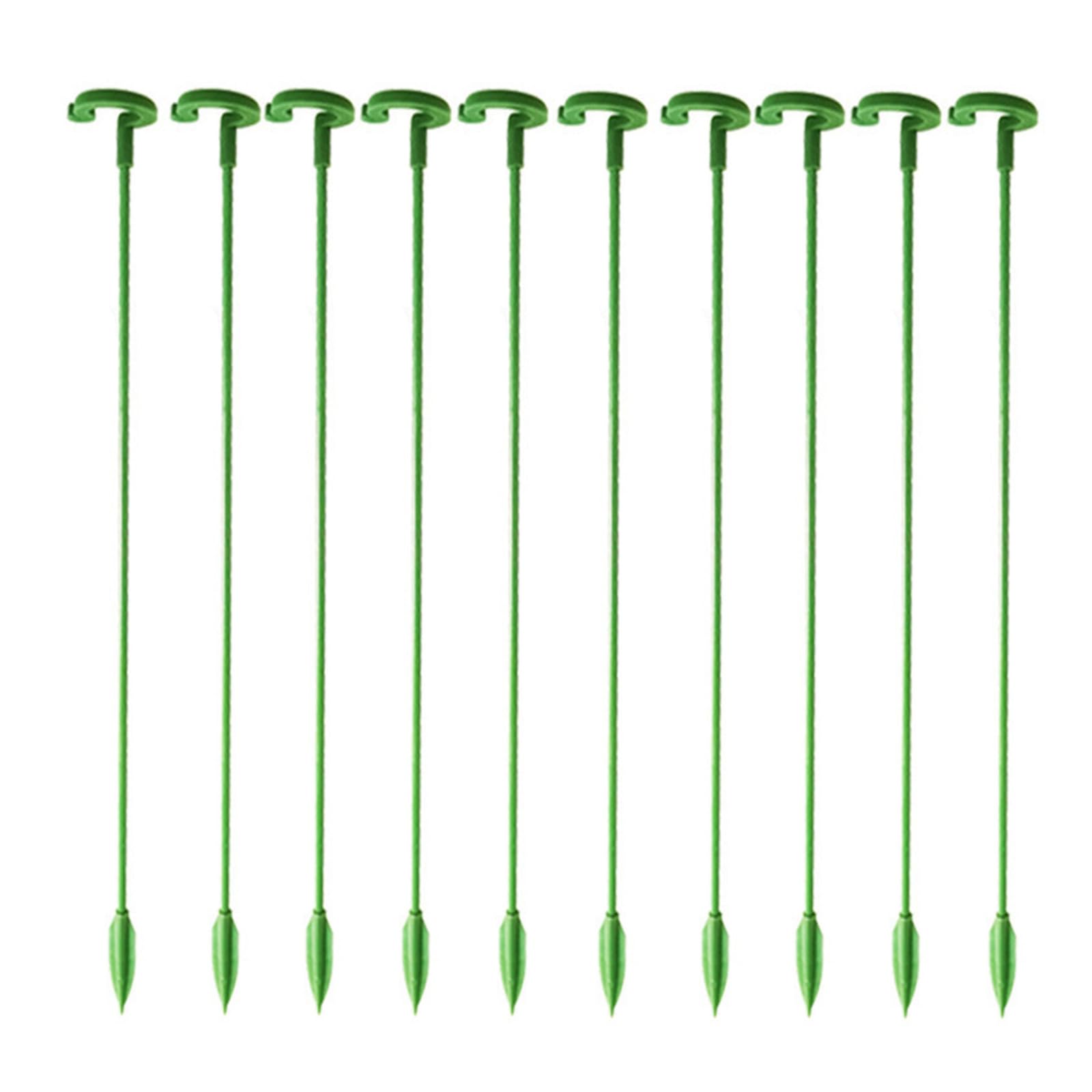 YROHGKPN 10Pcs Plant Stakes Vertical Growth Holder for Indoor and Outdoor Plant Tomatoes Beans Building Stakes