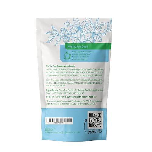 Miniatura 9 de Té de hierbas So Fresh, So Clean — Soporte de aliento fresco y comodidad oral* | 3 oz. Hoja suelta con 35 bolsas de té vacías incluidas