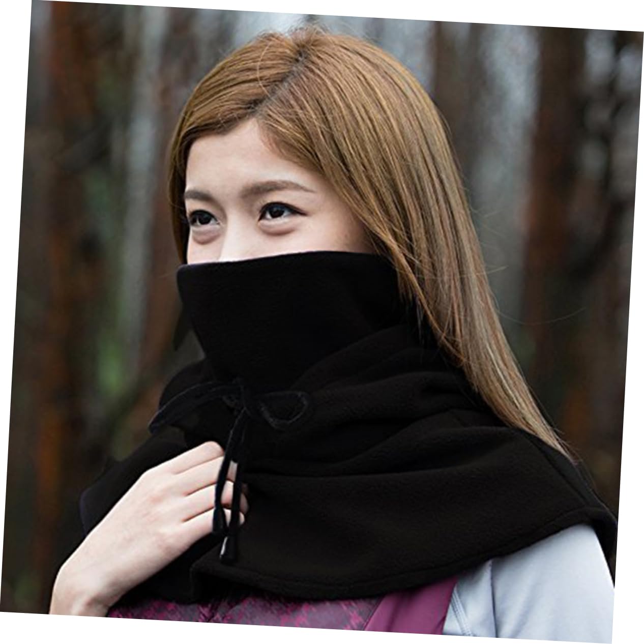 3stücke Winddichte Balaclava Mit Fleece-Material Anpassbar Für Radfahren Skifahren Wandern Und Outdoor-aktivitäten Warme Gesichtsbedeckung Schwarz