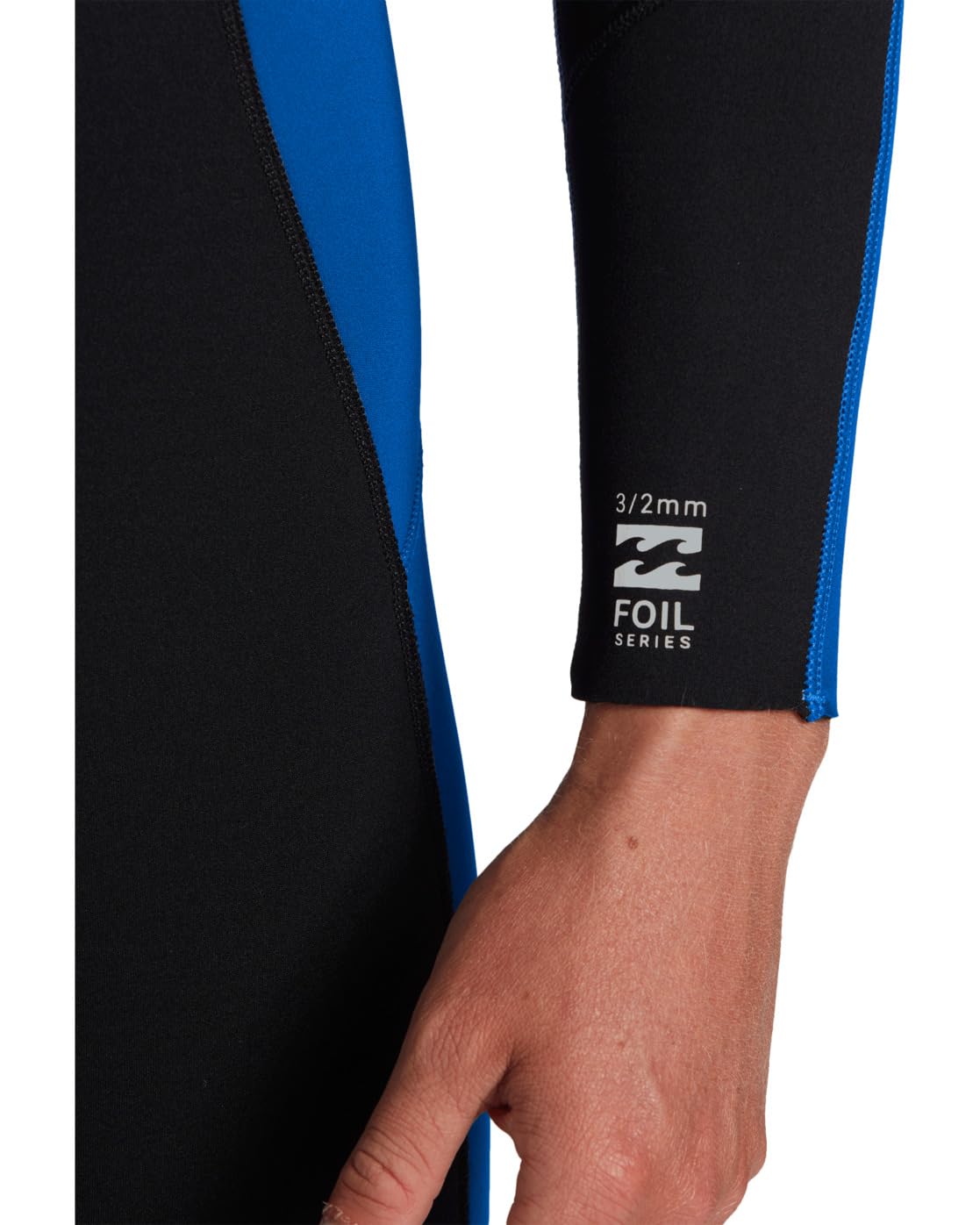 Billabong Męska folia 3/2 mm z zamkiem błyskawicznym z tyłu GBS kombinezon - średni niebieski - częściowo z recyklingu