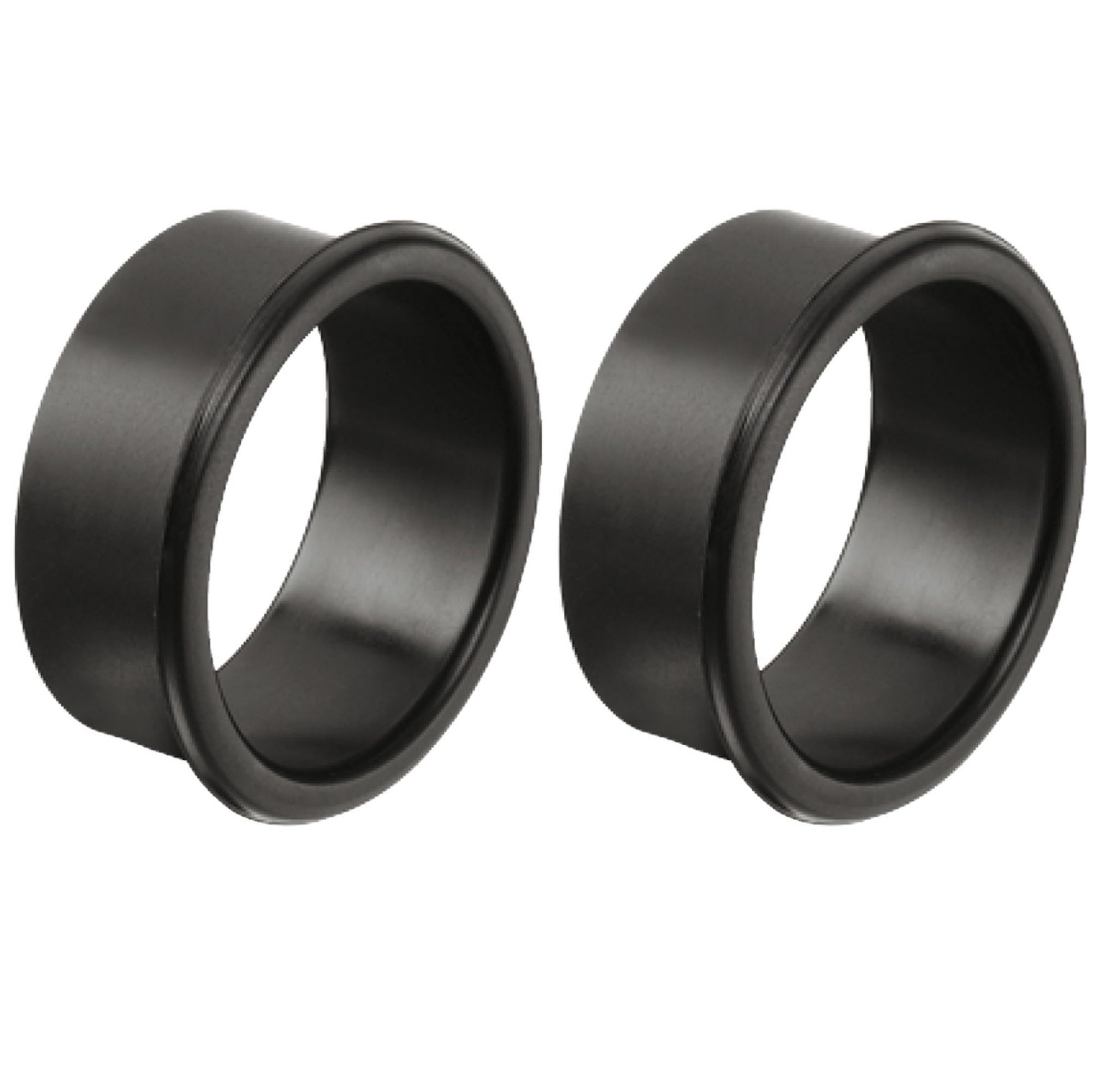 Lot de 2 Anneaux d'Aération en Plastique Noir pour Caravane et Camping-Car