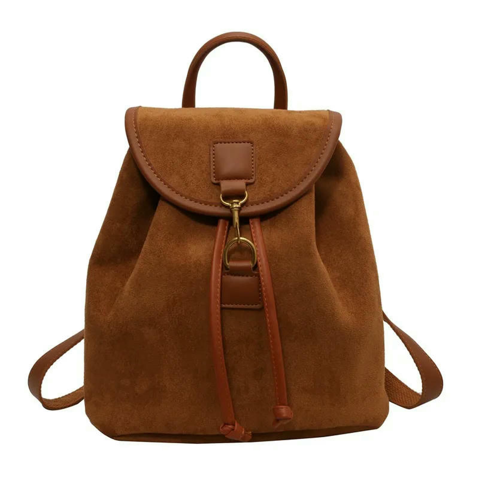 Zaino Porta pc da Donna Elegante A Doppia Spalla Borsa per Libri Universitari di Grande capacità Studenti dal Design E alla Moda-rosa-20x27 Cm