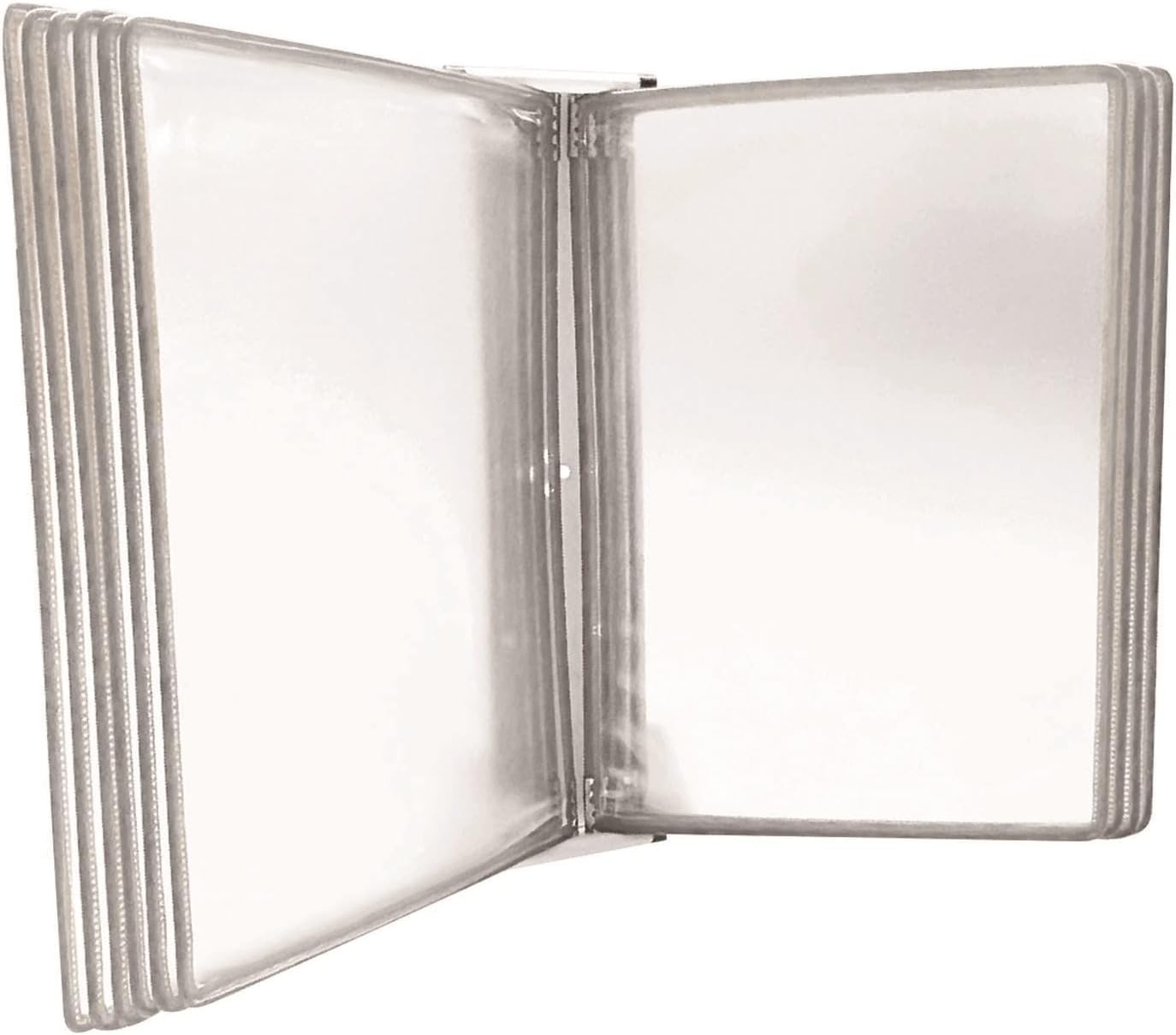 noxozoqm Desktop/Wall Reference With 10 Panels Easy-Load Pockets,Flip File Rack, For Display A4 Documents.(Color:F)